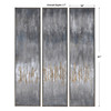Gray Showers Hand Painted Canvases, Set/3 (51304)