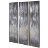 Gray Showers Hand Painted Canvases, Set/3 (51304)