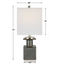 Cabrillo Gray Glaze Accent Lamp (Uttermost)