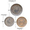 Gaia Stone Plate Wall Decor S/3 (04217)