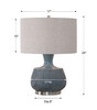 Hearst Blue Glaze Table Lamp (27925-1)
