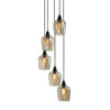 Aarush 5 Light Glass Cluster Pendant (22119)