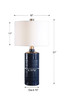 Thalia Royal Blue Table Lamp (27716-1)