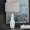 Cabret Gloss White Ceramic Table Lamp (27714-1)