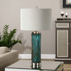 Almanzora Blue Glass Lamp (27087-1)