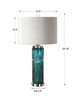 Almanzora Blue Glass Lamp (27087-1)
