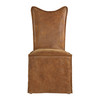 Delroy Armless Chairs, Cognac, Set Of 2 (23447-2)