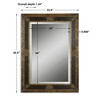 Cadence Small Antique Gold Mirror (Uttermost)
