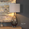 Saimara Charcoal Glass Lamp (27878)