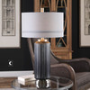 Akila Charcoal Glass Table Lamp (27334-1)