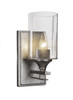 Uptowne 1 Light Wall Sconce In Aged Silver (131-AS-300)