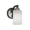 Paramount 1 Light Wall Sconce In Matte Black & Brushed Nickel (3421-MBBN-310)