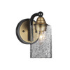 Paramount 1 Light Wall Sconce In Matte Black & Brass (3421-MBBR-3002)
