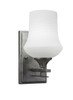 Uptowne 1 Light Wall Sconce In Aged Silver (131-AS-681)