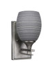 Uptowne 1 Light Wall Sconce In Aged Silver (131-AS-4022)