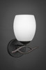 Revo 1 Light Wall Sconce In Dark Granite (141-DG-615)