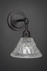 Vintage 1 Light Wall Sconce In Dark Granite (181-DG-451)