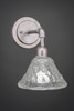 Vintage 1 Light Wall Sconce In Aged Silver (181-AS-451)