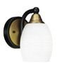 Paramount 1 Light Wall Sconce In Matte Black & Brass (3421-MBBR-4021)