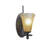 Capri 1 Light Wall Sconce In Dark Granite (591-DG-720)