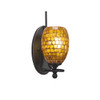 Capri 1 Light Wall Sconce In Dark Granite (591-DG-409)