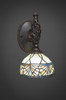 Elegante 1 Light Wall Sconce In Dark Granite (161-DG-9485)