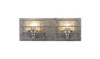 Sky Loft 2 Light Bath Bar In Aged Silver (1102-AS)