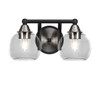 2 Light Bathroom Lighting In Matte Black & Brushed Nickel (3422-MBBN-4100)