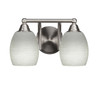 2 Light Bathroom Lighting In Brushed Nickel (3422-BN-615)