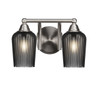 2 Light Bathroom Lighting In Brushed Nickel (3422-BN-4252)