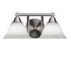 2 Light Bathroom Lighting In Brushed Nickel (3422-BN-311)