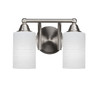 2 Light Bathroom Lighting In Brushed Nickel (3422-BN-4061)