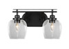 Odyssey 2 Light Bathroom Lighting In Matte Black (2612-MB-4810)