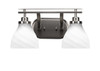 Odyssey 2 Light Bathroom Lighting In Brushed Nickel (2612-BN-4761)