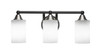 Paramount 3 Light Bath Bar In Matte Black & Brushed Nickel (3423-MBBN-310)