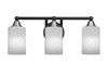 3 Light Bathroom Lighting In Matte Black & Brushed Nickel (3423-MBBN-3001)