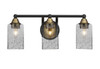3 Light Bathroom Lighting In Matte Black & Brass Nickel (3423-MBBR-3002)