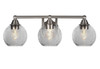 3 Light Bathroom Lighting In Brushed Nickel (3423-BN-4102)