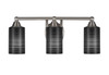 3 Light Bathroom Lighting In Brushed Nickel (3423-BN-4069)