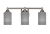 3 Light Bathroom Lighting In Brushed Nickel (3423-BN-4062)