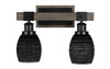 Tacoma 2 Lt Vanity In Matte Black & Paint Distressed Wood-Look (1842-MBDW-4029)