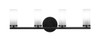 Trinity 4 Light Bathroom Lighting In Matte Black (2814-MB-811B)