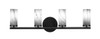 Trinity 4 Light Bathroom Lighting In Matte Black (2814-MB-802B)