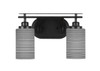 Odyssey 2 Light Bathroom Lighting In Matte Black (2612-MB-4062)