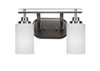 Odyssey 2 Light Bathroom Lighting In Brushed Nickel (2612-BN-4061)