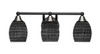 Paramount 3 Light Bath Bar In Matte Black & Brushed Nickel (3423-MBBN-4029)