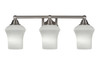 3 Light Bathroom Lighting In Brushed Nickel (3423-BN-681)