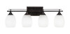 Uptowne 4 Light Bath Bar In Dark Granite (134-DG-615)