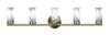 Trinity 5 Light Bathroom Lighting In New Age Brass (2815-NAB-802B)