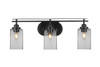 Odyssey 3 Light Bathroom Lighting In Matte Black (2613-MB-530)